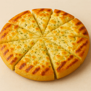 Cheesy Garlic Bread On Panini Crust